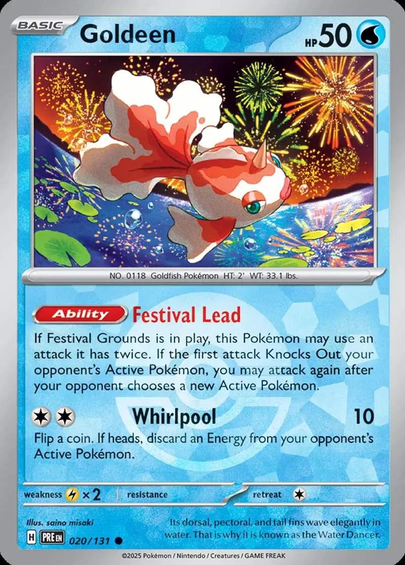 PRE #020 Goldeen Poke Ball - buy in Singapore | Cardian