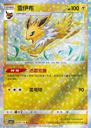 CBB2 #0305 Jolteon NR - buy in Singapore | Cardian