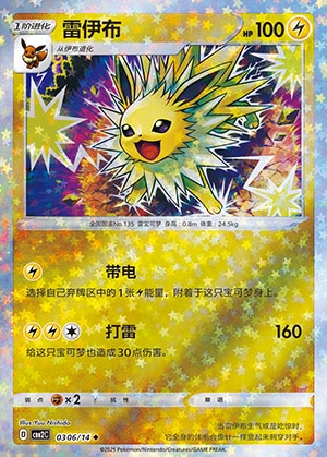 CBB2 #0306 Jolteon NR - buy in Singapore | Cardian