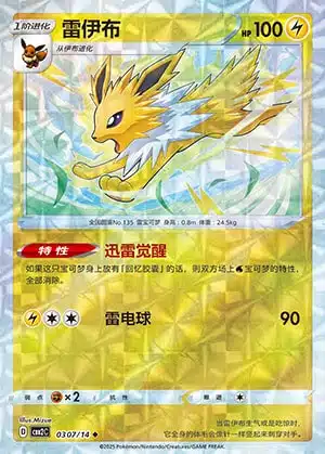 CBB2 #0307 Jolteon NR - buy in Singapore | Cardian
