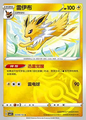 CBB2 #0309 Jolteon NR - buy in Singapore | Cardian