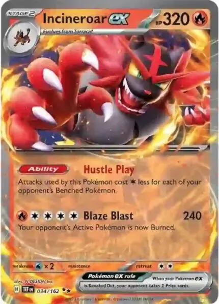 TEF #034 Incineroar ex RR - buy in Singapore | Cardian