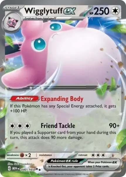 MEW #040 Wigglytuff ex RR - buy in Singapore | Cardian