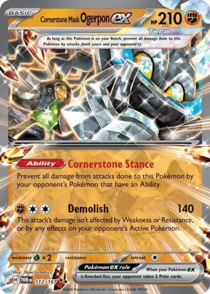 TWM #112 Cornerstone Mask Ogerpon ex RR - buy in Singapore | Cardian