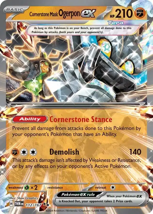 TWM #112 Cornerstone Mask Ogerpon ex RR - buy in Singapore | Cardian