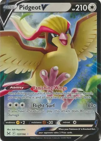 LOR #137 Pidgeot V RR - buy in Singapore | Cardian