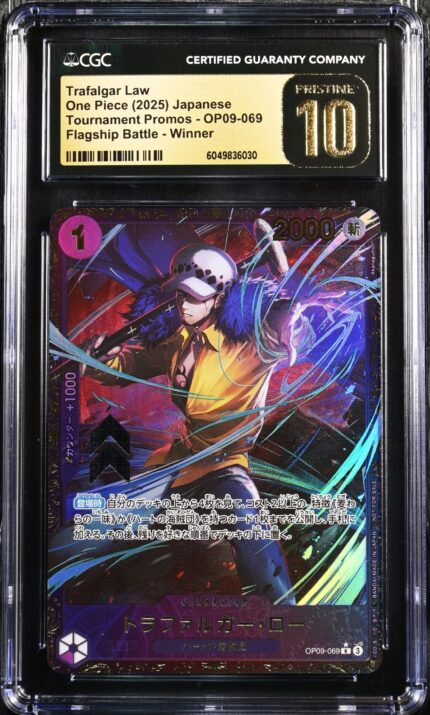 trafalgar_law CGC Pristine 10 Trafalgar Law One Piece OP09-069 Tournament Promos Flagship Battle Winner - buy in Singapore | Cardian