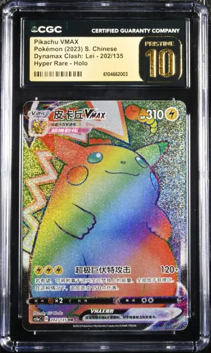 fat_pikachu CGC Pristine 10 Pikachu VMAX HR CS1A #202 Gigantamax Battle - buy in Singapore | Cardian