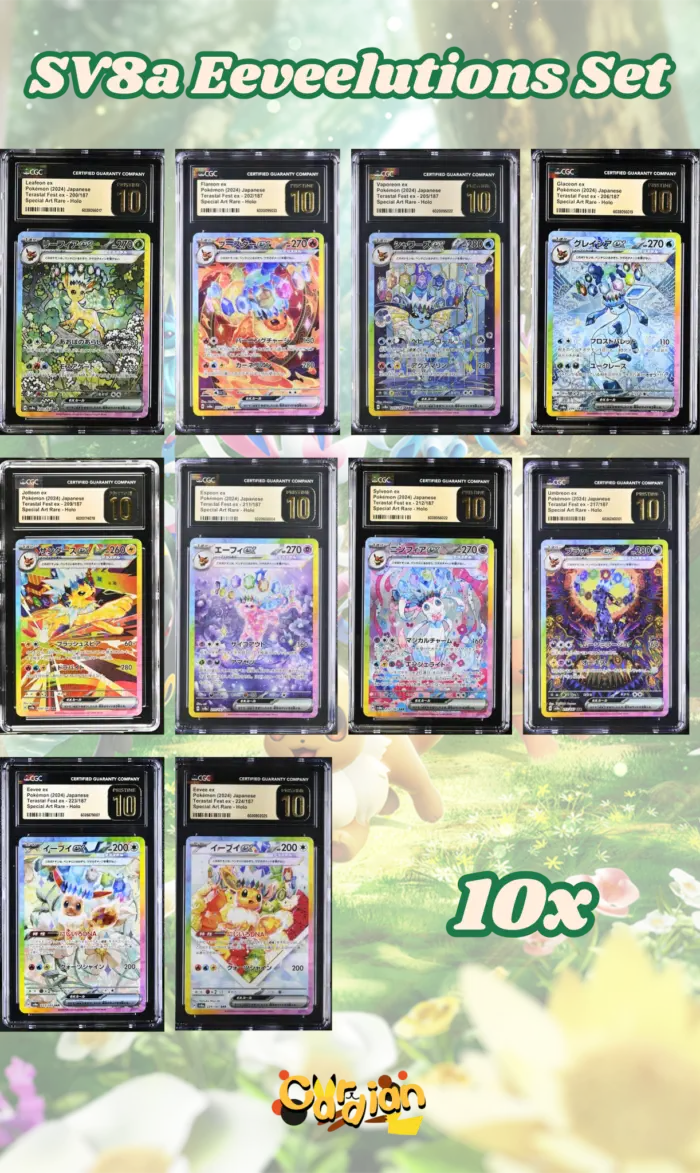 CGC Pristine 10 Eeveelution SV8a SAR Set (10 Slabs) - buy in Singapore | Cardian
