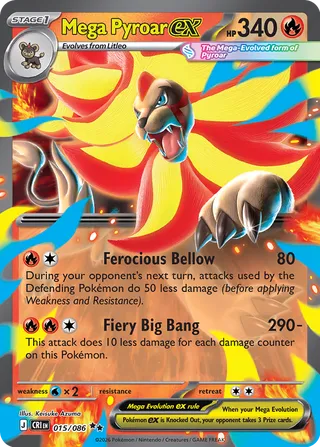 CRI #015 Mega Pyroar ex RR - buy in Singapore | Cardian