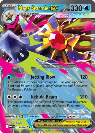 021 POR #021 Mega Starmie ex RR - buy in Singapore | Cardian