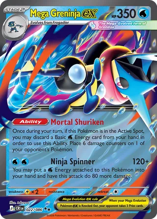 CRI #022 Mega Greninja ex RR - buy in Singapore | Cardian