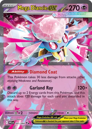 041 PFL #041 Mega Diancie ex RR - buy in Singapore | Cardian
