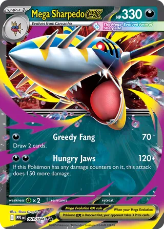 061 PFL #061 Mega Sharpedo ex RR - buy in Singapore | Cardian
