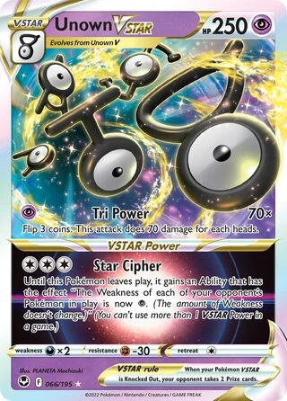 066 SIT #066 Unown VSTAR VMAX - buy in Singapore | Cardian