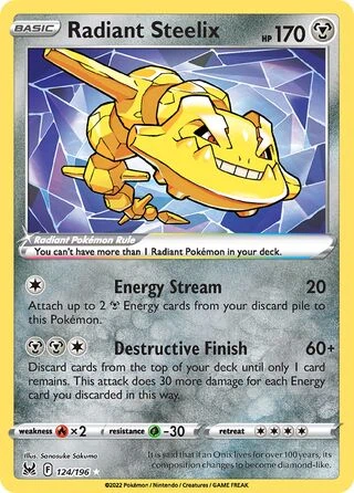 124 LOR #124 Radiant Steelix RAD - buy in Singapore | Cardian