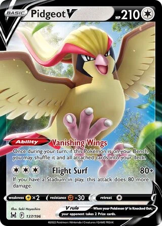 137 LOR #137 Pidgeot V V - buy in Singapore | Cardian