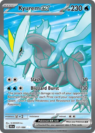 157 BLK #157 Kyurem ex UR - buy in Singapore | Cardian