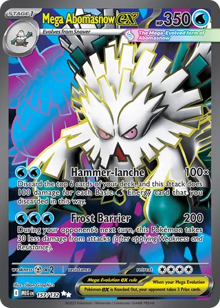 157 MEG #157 Mega Abomasnow ex UR - buy in Singapore | Cardian