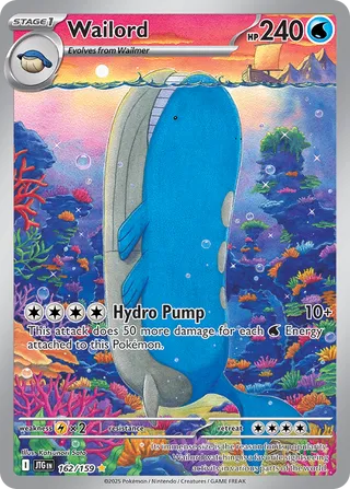 162 JTG #162 Wailord IR - buy in Singapore | Cardian
