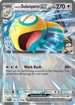 164 ASC #164 Larry's Dudunsparce ex RR - buy in Singapore | Cardian