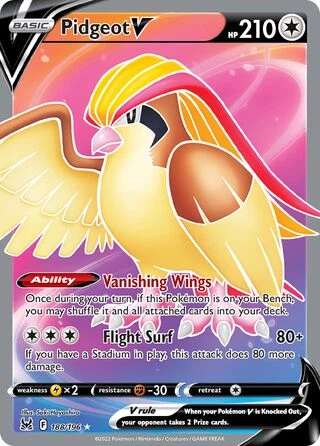 188 LOR #188 Pidgeot V FA - buy in Singapore | Cardian
