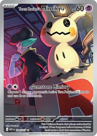 238 ASC #238 Team Rocket's Mimikyu IR - buy in Singapore | Cardian