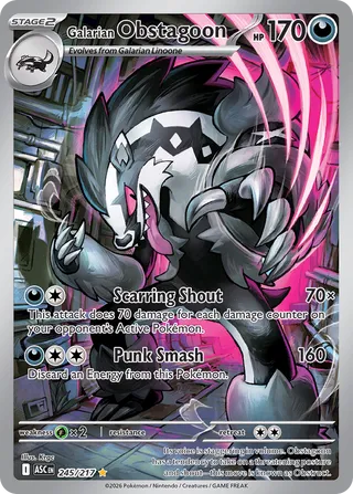 245 ASC #245 Galarian Obstagoon IR - buy in Singapore | Cardian