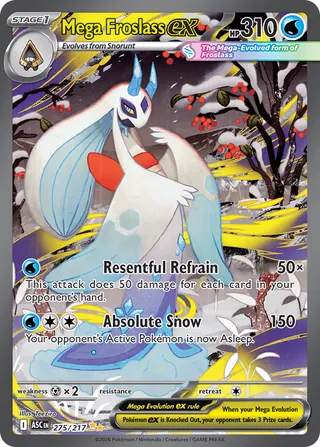 275 ASC #275 Mega Froslass ex SIR - buy in Singapore | Cardian