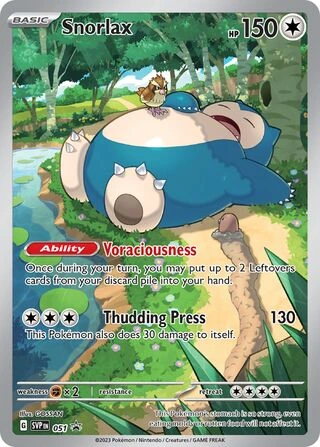 051 SVP #051 Snorlax Promo - buy in Singapore | Cardian