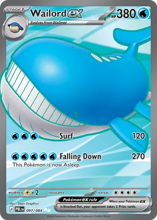 PBL #097 Wailord ex UR - buy in Singapore | Cardian