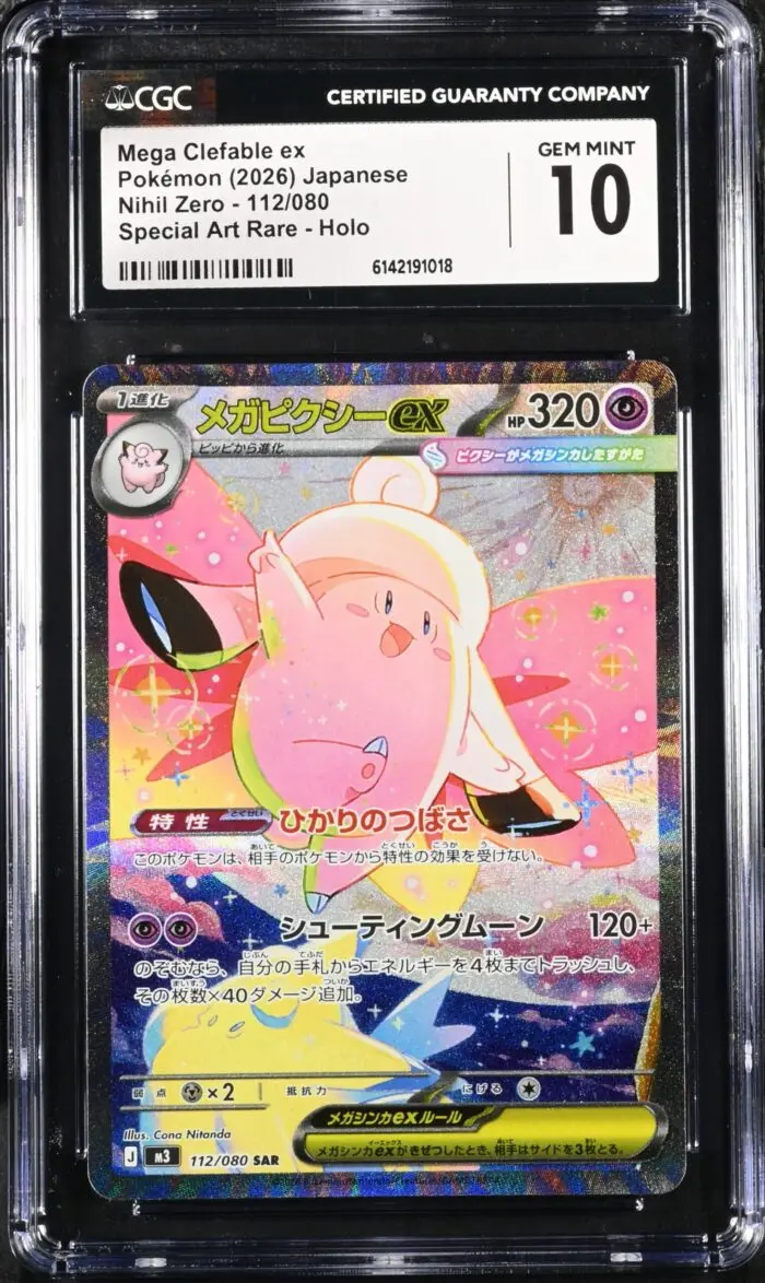 CAR6142191-018_OBV CGC 10 Mega Clefable ex SAR M3 #112 Munikis Zero - buy in Singapore | Cardian
