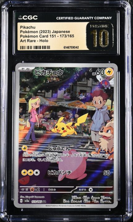 CAR6146759-042_OBV CGC Pristine 10 Pikachu AR SV2A #173 Pokemon 151 - buy in Singapore | Cardian
