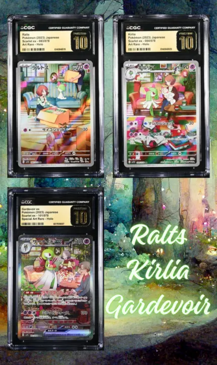 Website Sets (4) CGC Pristine 10 Ralts Kirlia & Gardevoir Set - buy in Singapore | Cardian