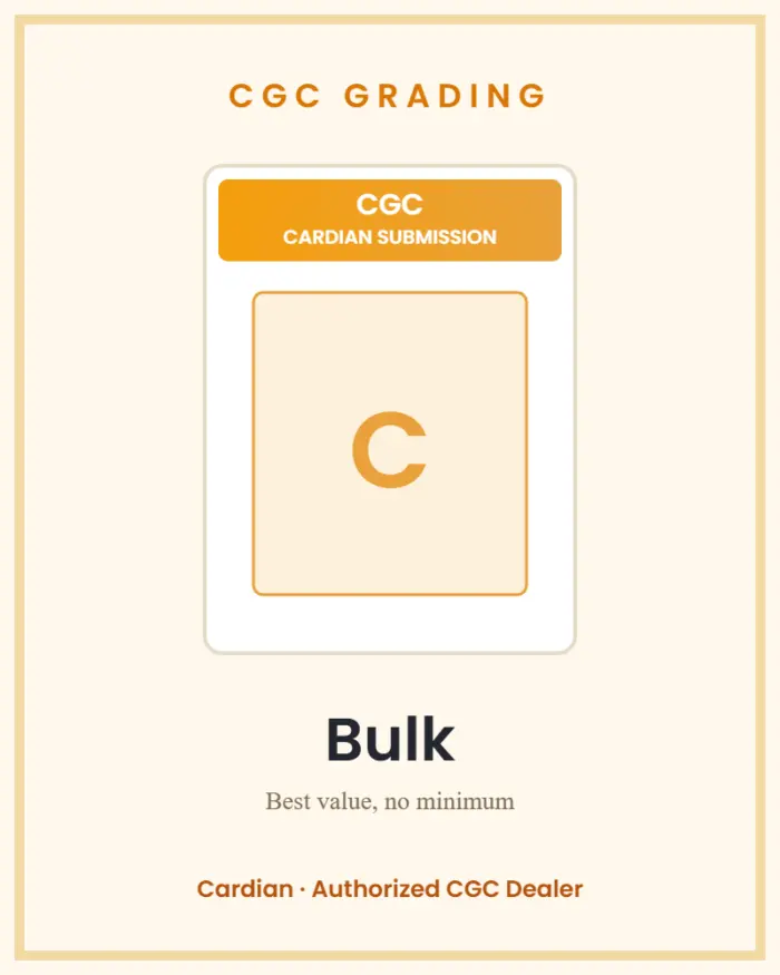 CGC Grading Bulk CGC Grading Bulk - Cardian authorized CGC dealer Singapore