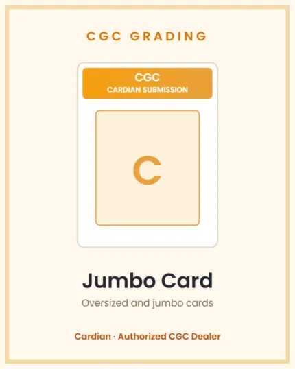 CGC Jumbo Card CGC Jumbo Card - Cardian authorized CGC dealer Singapore