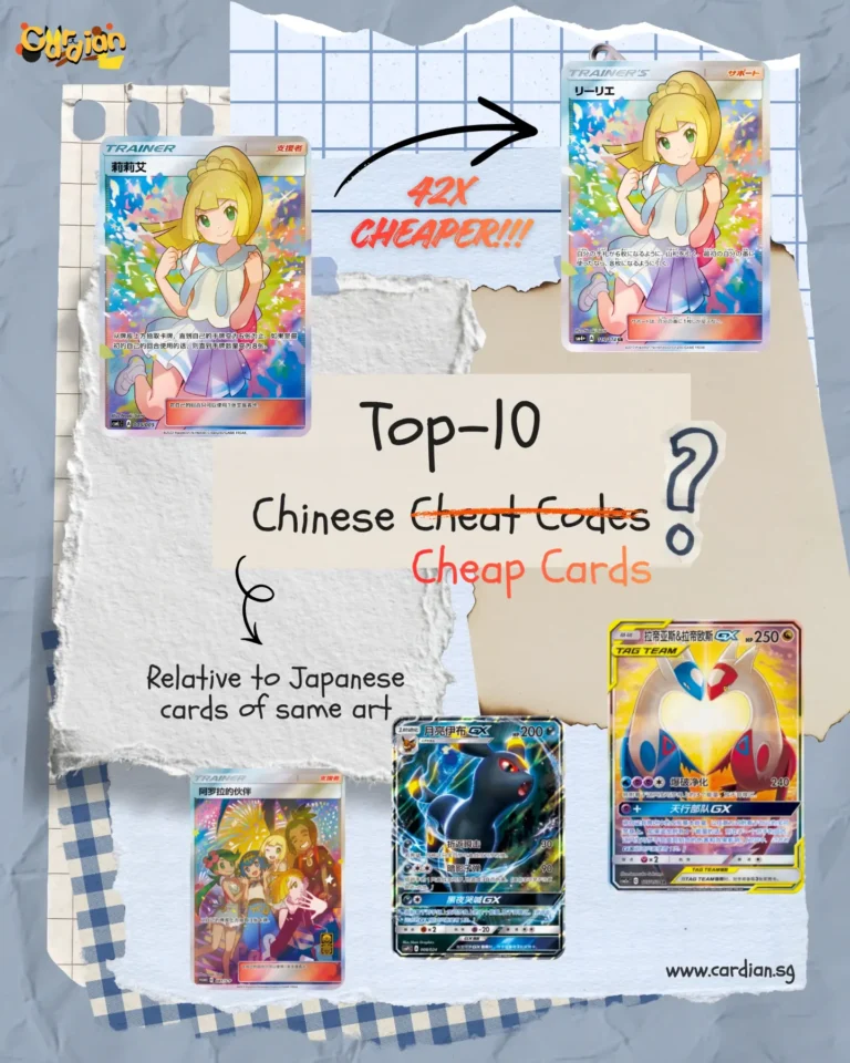 Top 10 cheap Chinese Pokemon cards vs Japanese: same art, up to 50x cheaper