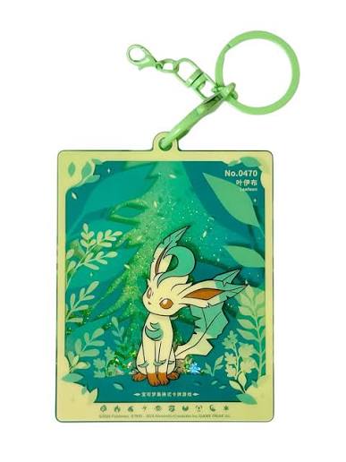 Eeveelution Glitter-Sand Card Display Pendant – [HIDDEN] [Glaceon] (Pendant Only)
