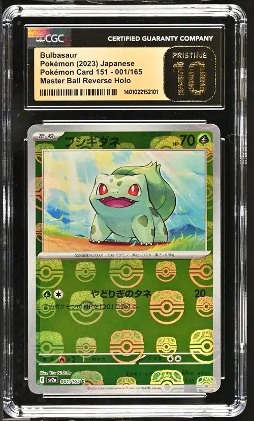 CGC Pristine 10 Bulbasaur MB SV2a #001 Pokemon 151 - buy in Singapore | Cardian