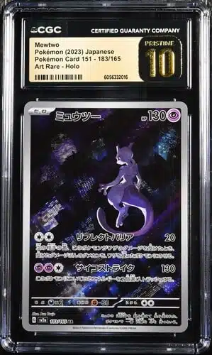 TN_CAR6056332-016_OBV.jpg CGC Pristine 10 Mewtwo AR SV2A #183 Pokemon 151 - buy in Singapore | Cardian