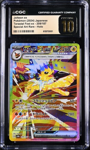 TN_CAR6135733-021_OBV CGC Pristine 10 Jolteon ex SAR SV8A #209 Terastal Festival - buy in Singapore | Cardian