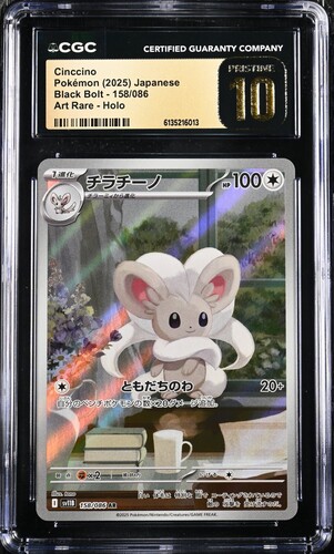 slab_1 CGC Pristine 10 Cinccino AR SV11B #158 Black Bolt - buy in Singapore | Cardian